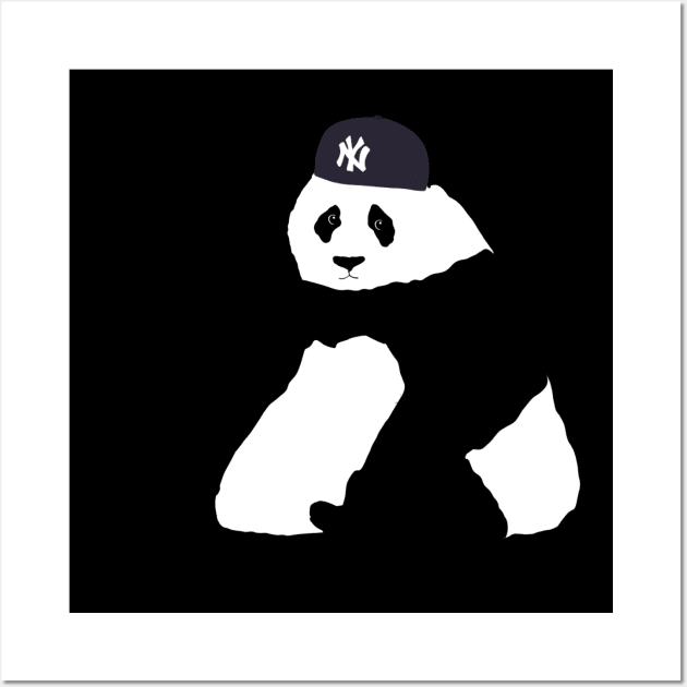 Yankee No Brim Panda Wall Art by lodesignshop